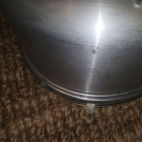 Vintage MIRRO Cake Carrier #2002KM Aluminum Locking Lid w Handle 1950s Excellent - Picture 12 of 16